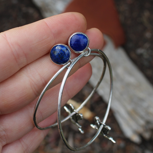 Lapis Goose Hoops