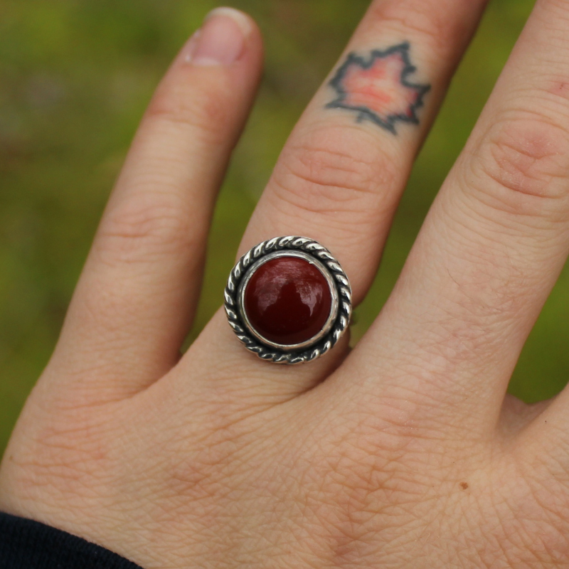 Tiny Twist Mookaite Ring