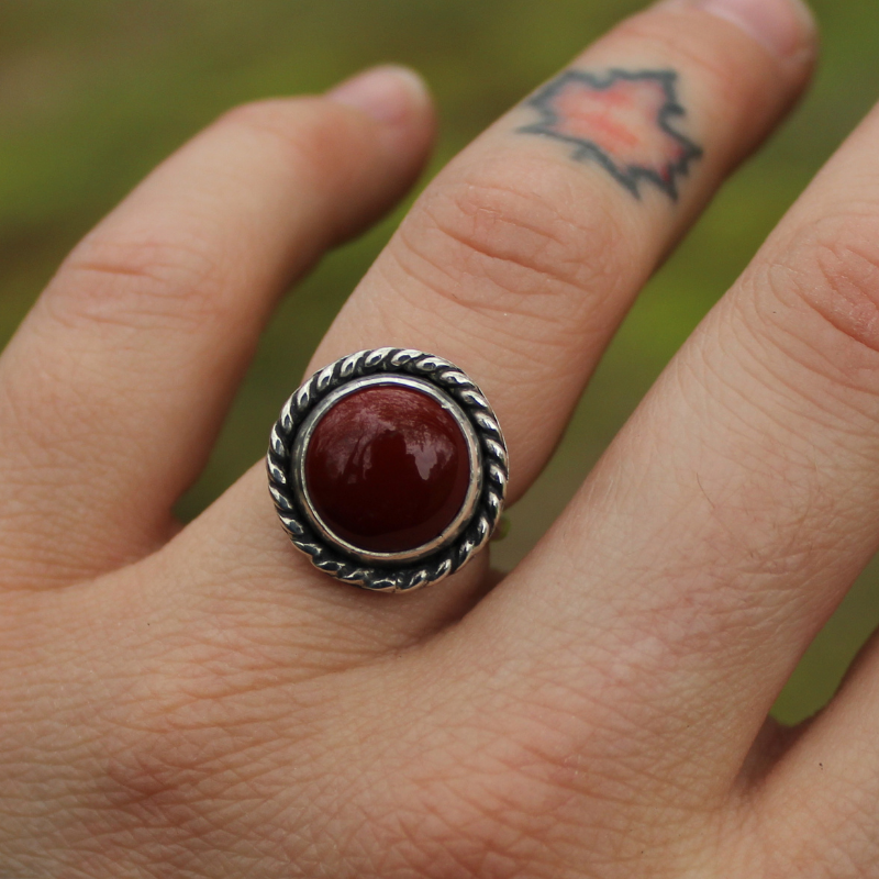 Tiny Twist Mookaite Ring