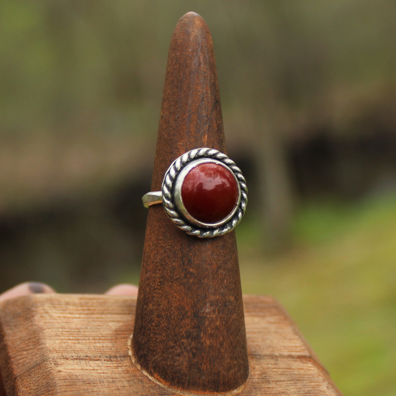 Tiny Twist Mookaite Ring